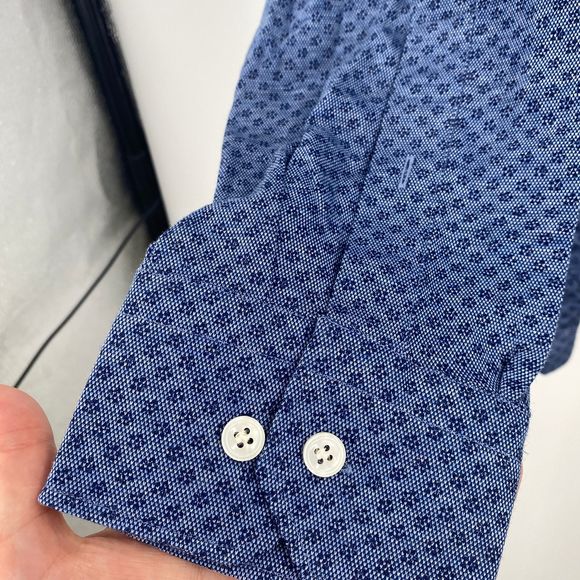 Emanuel Berg Bellagio Printed Jersey Dress Shirt - Picture 3 of 11